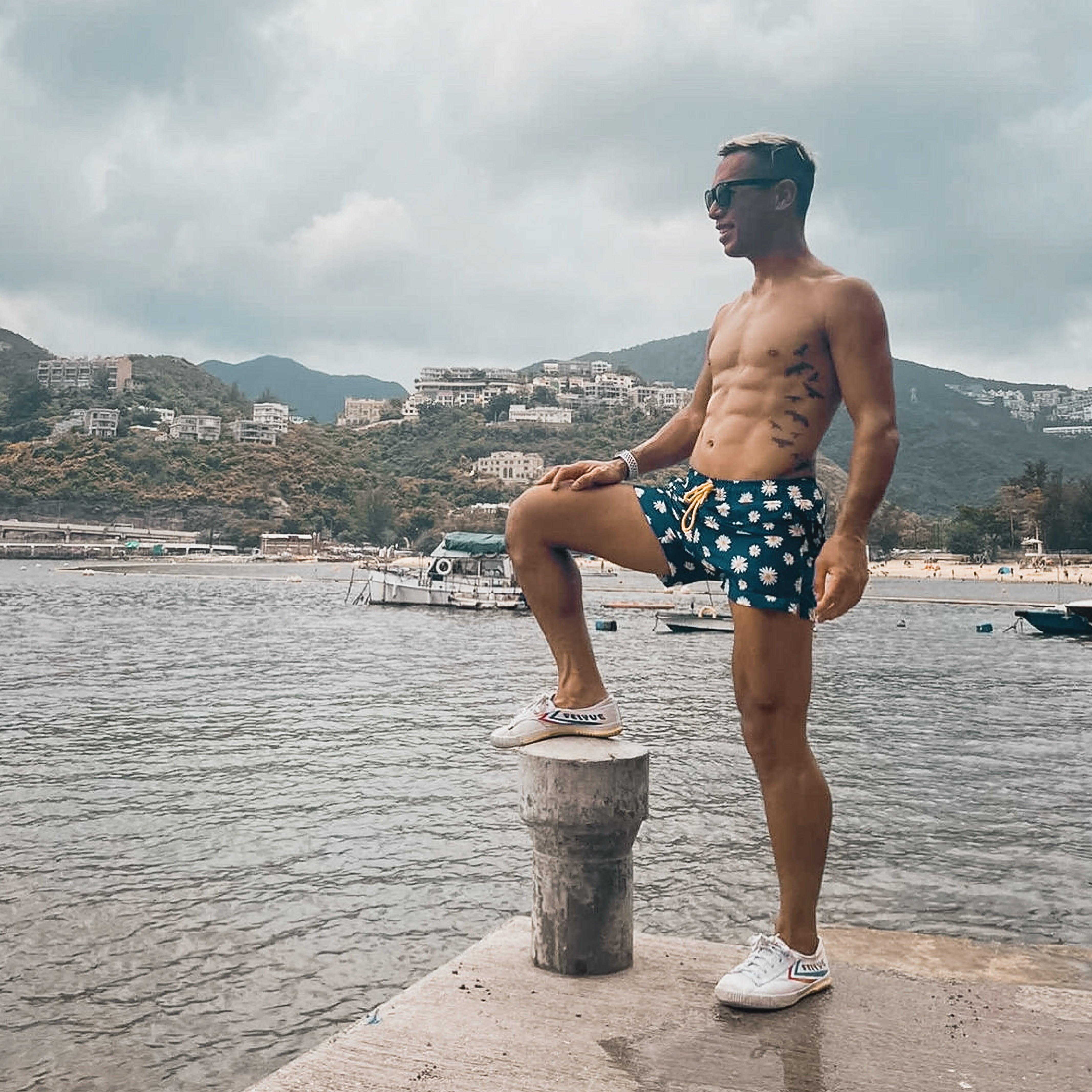 Sustainable, fun swim shorts for men from SVIM